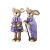 Regency International Dressed Bunny Figurine, Assortment of 2, 22 inches, Resin view 1