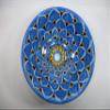 16" ROUND TALAVERA SINK ceramic bathroom vessel sink, mexican handmade folk art view 2