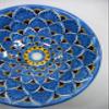 16" ROUND TALAVERA SINK ceramic bathroom vessel sink, mexican handmade folk art view 4