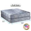 Dream Solutions USA DS USA Chiro Premier Two-Sided (Blue) Mattress Set with Mattress Protector Included - Quality Foam, Orthopedic, Long Lasting Comfort (Full 54"x75"x9") view 2