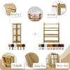 Casual Home 3-Shelf 27.5" Wide Folding Stackable Bookcase, Mahogany (New) view 4