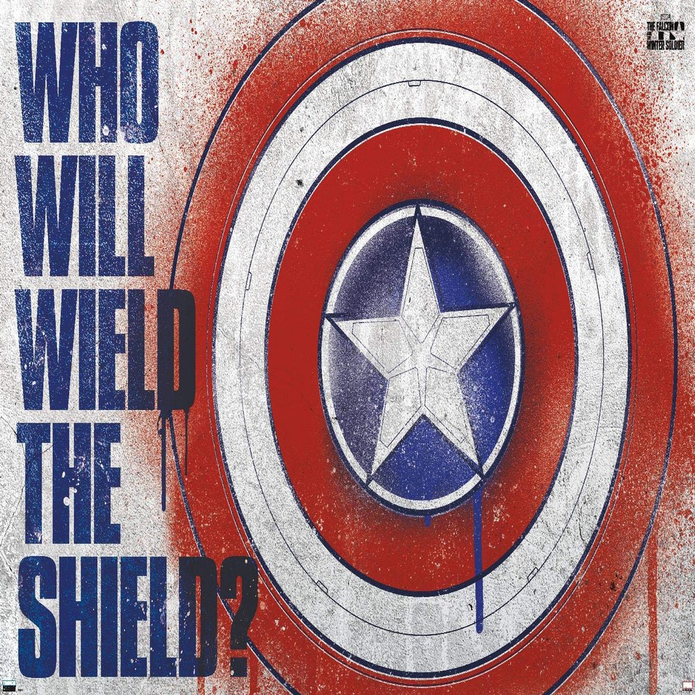 Trends International Marvel: Year of The Shield - Wield The Shield Wall Poster, 34L x 22.4W, Premium Unframed Version