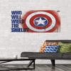 Trends International Marvel: Year of The Shield - Wield The Shield Wall Poster, 34L x 22.4W, Premium Unframed Version view 2