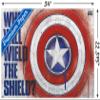 Trends International Marvel: Year of The Shield - Wield The Shield Wall Poster, 34L x 22.4W, Premium Unframed Version view 3