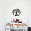 Badger Steel USA - Tree of Life - Metal Wall Art - 18" X 18" - Hammered Silver view 1
