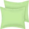 100% Egyptian Cotton Super Soft 2PC Pillow Shams Solid Pattern-800 Thread Counts Cushion Cover German ( 31x31 ) Sage Solid view 1
