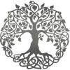 Badger Steel USA - Tree of Life - Metal Wall Art - 22" X 22" - Hammered Silver view 2