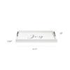 Elegant Designs HG2000-WJY Christmas Decoration 15.50" x 12" Decorative Wood Serving Tray w/Handles, White Wash Joy view 3