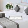 Elegant Designs HG2000-WJY Christmas Decoration 15.50" x 12" Decorative Wood Serving Tray w/Handles, White Wash Joy view 4