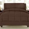 7 PCS Bed-in-A-Bag Package 100% Organic Cotton 600 Thread Counts Best Collection of Bedding Set-1 Comforter,1 Fitted Sheet Upto 18" DP,1 Flat Sheet,4 Pillow Cases Twin/Twin XL - Brown view 2