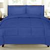 7 PCS Bed-in-A-Bag Package 100% Organic Cotton 600 Thread Counts Best Collection of Bedding Set-1 Comforter,1 Fitted Sheet Upto 18" DP,1 Flat Sheet,4 Pillow Cases Oversized Queen - Royal Blue view 2