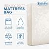 Mattress Storage Bag - Full Size Thick Plastic Moving Cover, Transport, Disposal and Protector - 3 mil Heavy Duty Reusable Clear Waterproof Mattress Protector Encasement by DiRose view 3