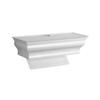 HealthyShelf White ABS Plastic MultiFold Paper Towel Dispenser - Wall Mount Shelf - Handy Multi-Use Decorative Shelf Dispenser for Bath, Kitchen, Laundry Room view 1