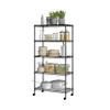 Seville Classics Solid Steel Wire Shelving Storage Unit Adjustable Shelves Organizer Rack, for Home, Kitchen, Office, Garage, Bedroom, Closet, Black, 5-Tier, 30" W x 14" D (New Model) view 1