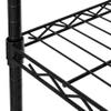 Seville Classics Solid Steel Wire Shelving Storage Unit Adjustable Shelves Organizer Rack, for Home, Kitchen, Office, Garage, Bedroom, Closet, Black, 5-Tier, 30" W x 14" D (New Model) view 4