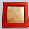 KESAR ZEMS Pure Copper Shree Budh Yantra with Red Velvet Box (7.5 x 7.5 x 0.1 CM,Brown) view 1
