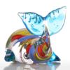 Crystal Sculpture Glass Ornament Hand Blown Whale Glass Figurine Crystal Glass Home Decor Collectible Statue view 1