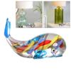 Crystal Sculpture Glass Ornament Hand Blown Whale Glass Figurine Crystal Glass Home Decor Collectible Statue view 2