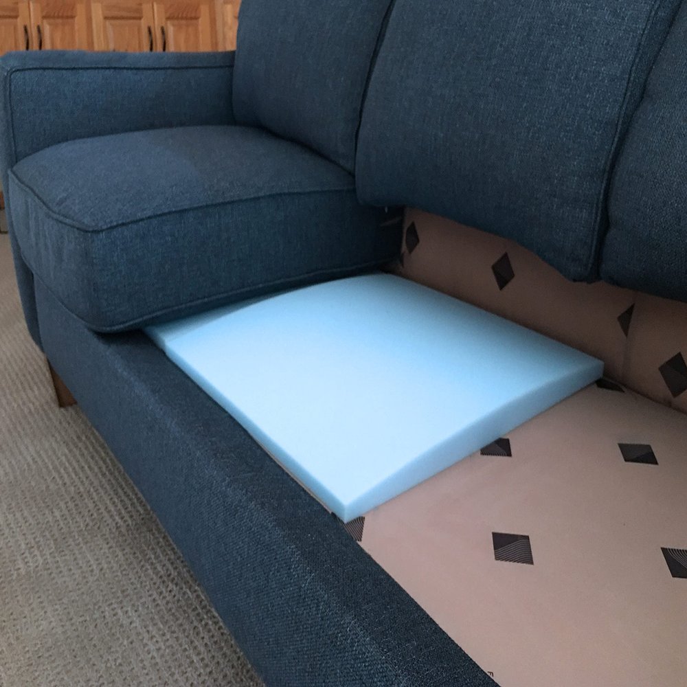 Stratiform Original Curve, Made in USA, Couch Cushion Support, Sofa Cushion Sag Repair, High-Density Foam, Couch Support, Couch Repair, 20x20x2 (Medium, Set of 2)