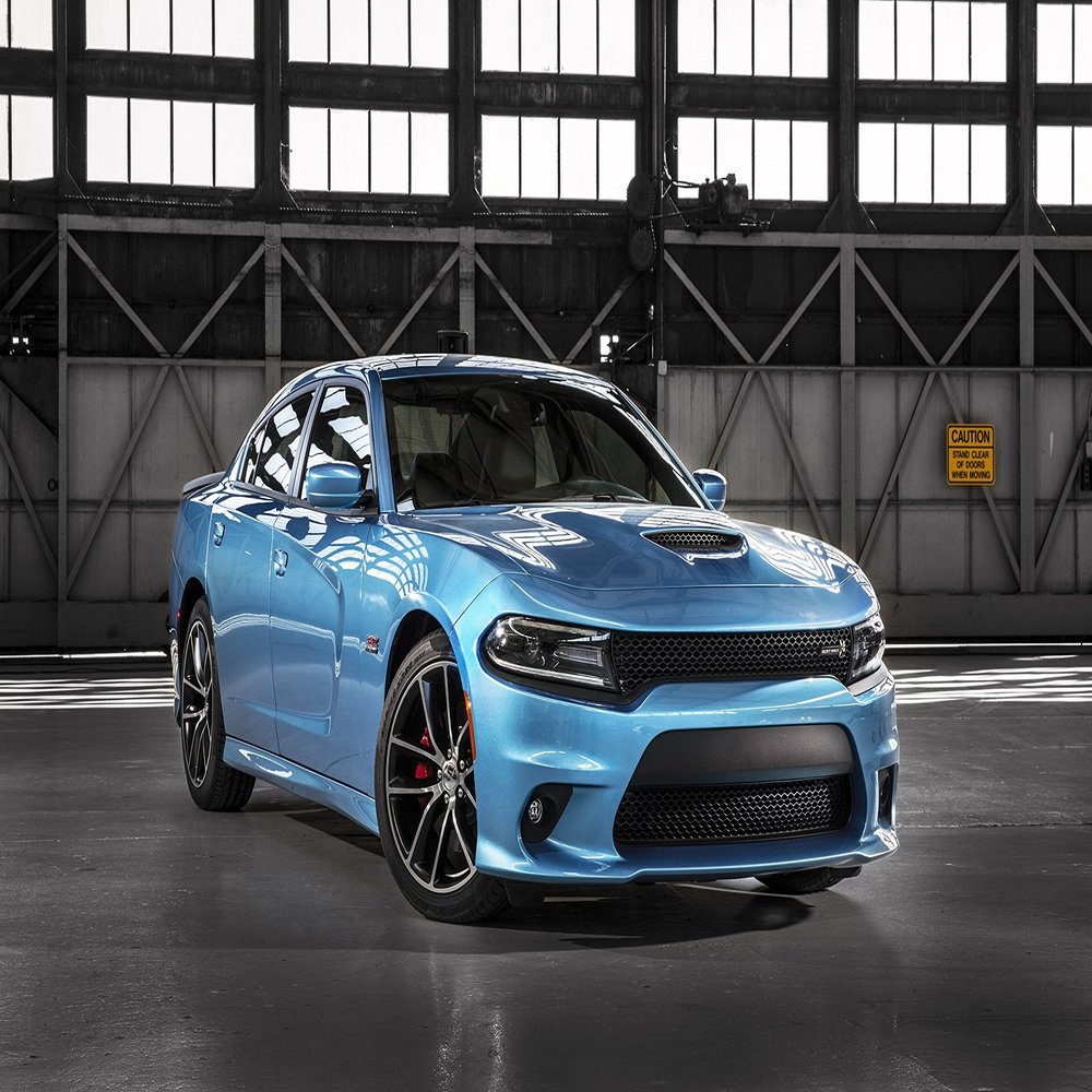 Iconic Arts Laminated 42x24 Poster: Dodge Charger rt scat Pack Wide