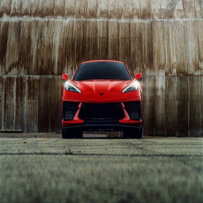 Iconic Arts Laminated 42x24 Poster: Chevrolet Corvette c8 4k 5k 2 hd Cars HD