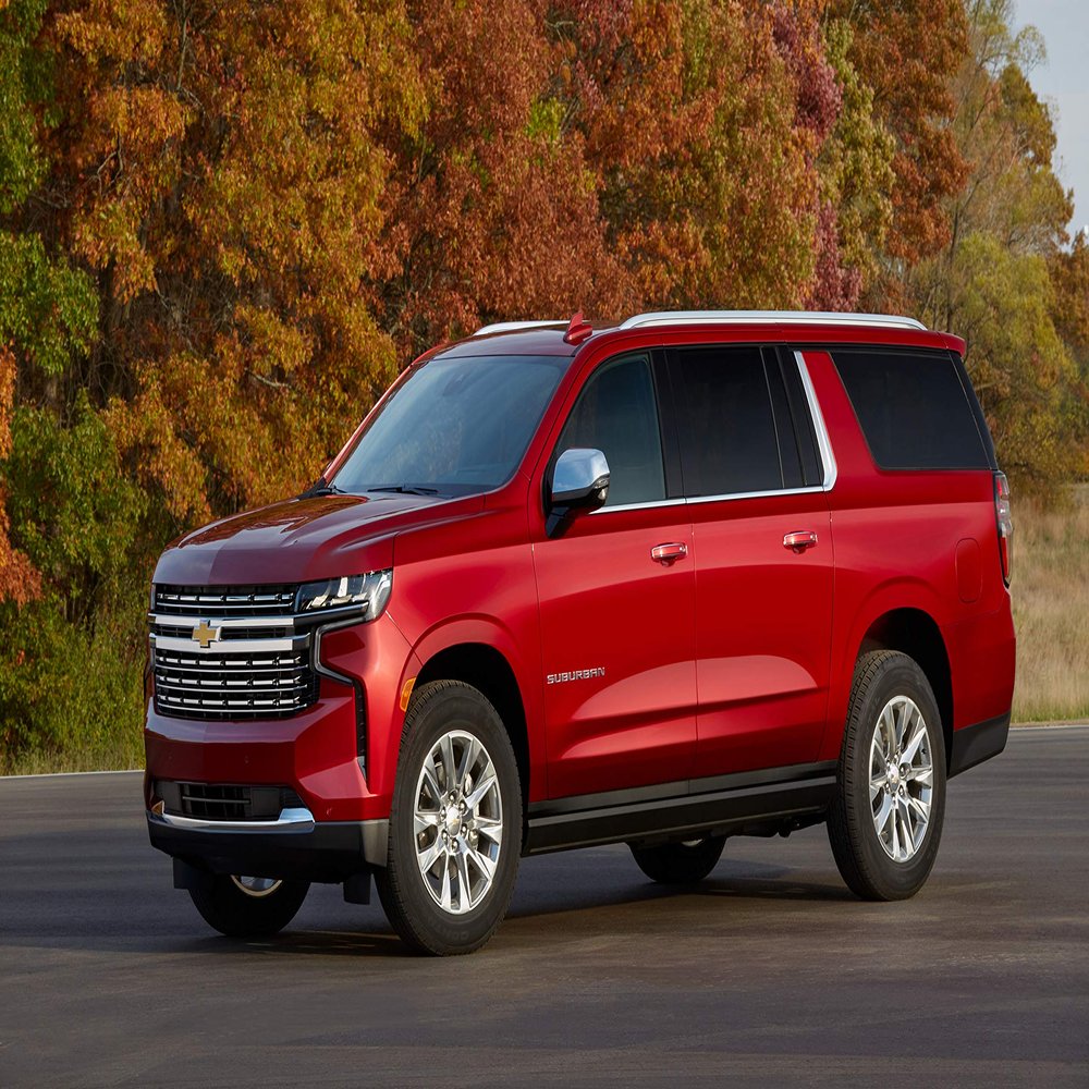Iconic Arts Laminated 42x24 Poster: 2021 Chevrolet Suburban Premier Duramax 4k 5k hd Cars HD