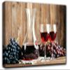 Red Wine and Grapes Wall Art Decor Picture Painting Poster Print on Canvas Panels Pieces - Food and Cooking Theme Wall Decoration Set - Wine Glasses Wall Picture for Kitchen 20 by 30 in view 1