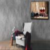 Red Wine and Grapes Wall Art Decor Picture Painting Poster Print on Canvas Panels Pieces - Food and Cooking Theme Wall Decoration Set - Wine Glasses Wall Picture for Kitchen 20 by 30 in view 3
