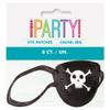 Plastic Pirate Eye Patch Favors (Pack of 8) - Fearsome Black Plastic Costume Accessory, Perfect for Halloween & Treasure Hunts view 2