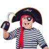 Plastic Pirate Eye Patch Favors (Pack of 8) - Fearsome Black Plastic Costume Accessory, Perfect for Halloween & Treasure Hunts view 3