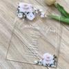 Acrylic Wedding Invitations,Custom Acrylic Invitations,Free Design Acrylic Birthday Invitations,Custom Acrylic Graduation Invitations (10pcs acrylics) view 1