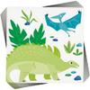 Blue & Green Dinosaur Disposable Beverage Napkins (Pack of 16) - Perfect for Dinosaurs-themed Parties & Celebrations view 1