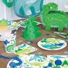 Blue & Green Dinosaur Disposable Beverage Napkins (Pack of 16) - Perfect for Dinosaurs-themed Parties & Celebrations view 3