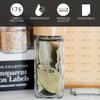 Clear Expiration Date Labels, 176 Waterproof Food Labels for Pantry Containers, Kitchen Freshness, Use by Meal Prep Best Write On Stickers view 2