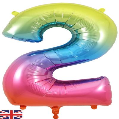 OAKTREE UK 604025 Oaktree 34" Number 2 Rainbow