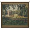 Princess Castle With Frame Border Belgian Tapestry Wall Hanging - 66 in. x 28 in. Cotton/Viscose/Polyester by Charlotte Home Furnishings view 1