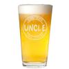 Veracco The Man The Myth Uncle The Legend Funny Birthday Gift Fathers Day For Dad Grandpa Stepdad Pint Beer Glass (Clear) view 1