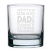 Veracco Dad Wolds Cloud Protective Loyal Hero Wise Loved Strong Gentle Hardworking Whiskey Glass Funny Birthday Gifts Fathers Day Birthday Gifts For New Dad Daddy Stepdad (Clear) view 2