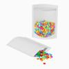 100 Translucent/White Poly Resealable Stand Up Heat Sealable Reusable Pouch (5" x 7", Translucent/White) view 2