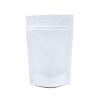 100 Translucent/White Poly Resealable Stand Up Heat Sealable Reusable Pouch (4" x 6", Translucent/White) view 1