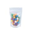 100 Translucent/White Poly Resealable Stand Up Heat Sealable Reusable Pouch (4" x 6", Translucent/White) view 2