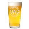 Veracco The Man The Myth Dad The Legend Funny Birthday Gift Fathers Day For Dad Grandpa Stepdad Pint Beer Glass (Clear) view 1