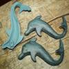 Antiques Vintage/Hooks Cast Iron/Coat Hook/Locker Rooms/Kitchens 6 Cast Iron Antique Style Dolphin Coat Hooks Hook Rack Towel Nautical Beach view 3