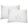 All American Collection Soft Home Bedroom Premium Hotel Quality 2pc Pillow Shredded Memory Foam for Sleeping (King, White) view 1