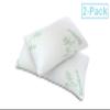 All American Collection Soft Home Bedroom Premium Hotel Quality 2pc Pillow Shredded Memory Foam for Sleeping (King, White) view 2