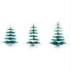 Alexander Taron Dregeno Decorative Assortment of 3 Winter Trees - Small (8cm, 9cm and 11cm) view 1