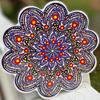 Ceramic Handmade Trivet Pot Holder with Oriental Design (ERK024) view 2