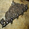 Antiques Vintage/Hooks Cast Iron/Coat Hook/Locker Rooms/Kitchens Cast Iron HOT Bath 25 Cents Barber Shop Sign Coat Hat Towl Hook Hanger Rack view 3
