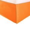 1000 Thread Count 100% Egyptian Cotton 1 PC Bed Skirt 22" inch Drop with Splited Corners. (California King, Orange Solid) view 1