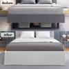 1000 Thread Count 100% Egyptian Cotton 1 PC Bed Skirt 22" inch Drop with Splited Corners. (California King, Orange Solid) view 4